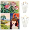 thumbnail image 4 of Milue 12 Pcs Acrylic Paint Brushes Watercolor Brushes Professional Artist Paintbrush, 4 of 21