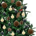thumbnail image 7 of WEGFTDUOP 44 Pcs Velvet Christmas Balls Flocked Christmas Tree Ornaments Plastic Balls Xmas Decorative Hanging Ornaments Christmas Tree Decoration, 7 of 7