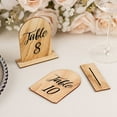 thumbnail image 3 of Balsa Circle 20 Natural 4.5 in Wooden Arch 1-20 Table Numbers Set Removable Base Party Events Decorations, 3 of 8