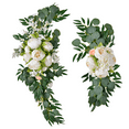 thumbnail image 2 of Conjunto de decoración de boda Flor artificial Peonía rosa Plato de invitados de boda Decoración Arco de boda Dintel de puerta, 2 of 6