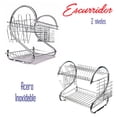 thumbnail image 4 of Escurridor De Trastes RD ROYAL COOK Con Porta vasos Porta Cubiertos Y Charola inferior 2 Niveles 18 45 cm, 4 of 9