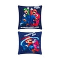 thumbnail image 1 of Cojín Providencia Reversible Súper Mario Here Azul, 1 of 8