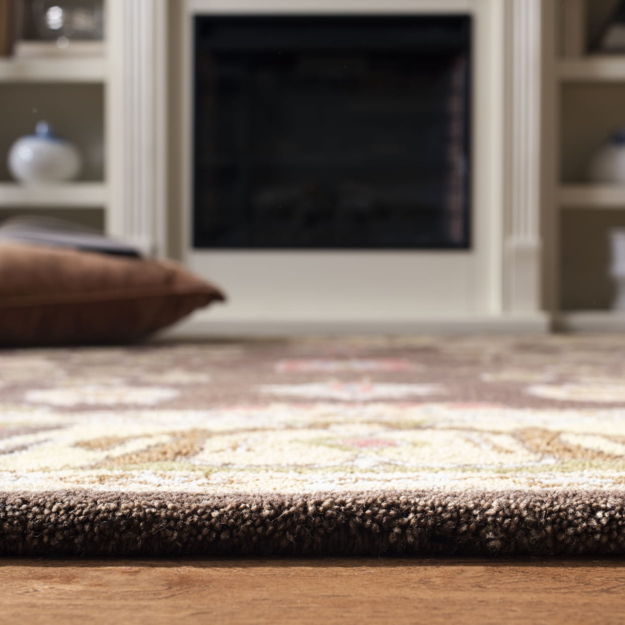 SAFAVIEH Anatolia Sandy Floral Area Rug, Brown/Gold, 9'6" x 13'6"