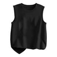 thumbnail image 6 of Zshosam Girls Tank Tops Girls Camisole Tank Tops Cotton Tagless Cami Sleeveless Spaghetti Undershirts for Gymnastics Dancewear (Black,4-5 Years), 6 of 6