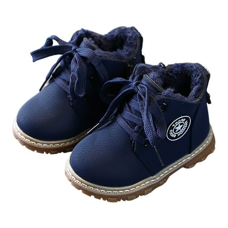 

SENDKEEL Toddler Infant Baby Kids Boys Boots Fashion Middle Boots Shose Warm