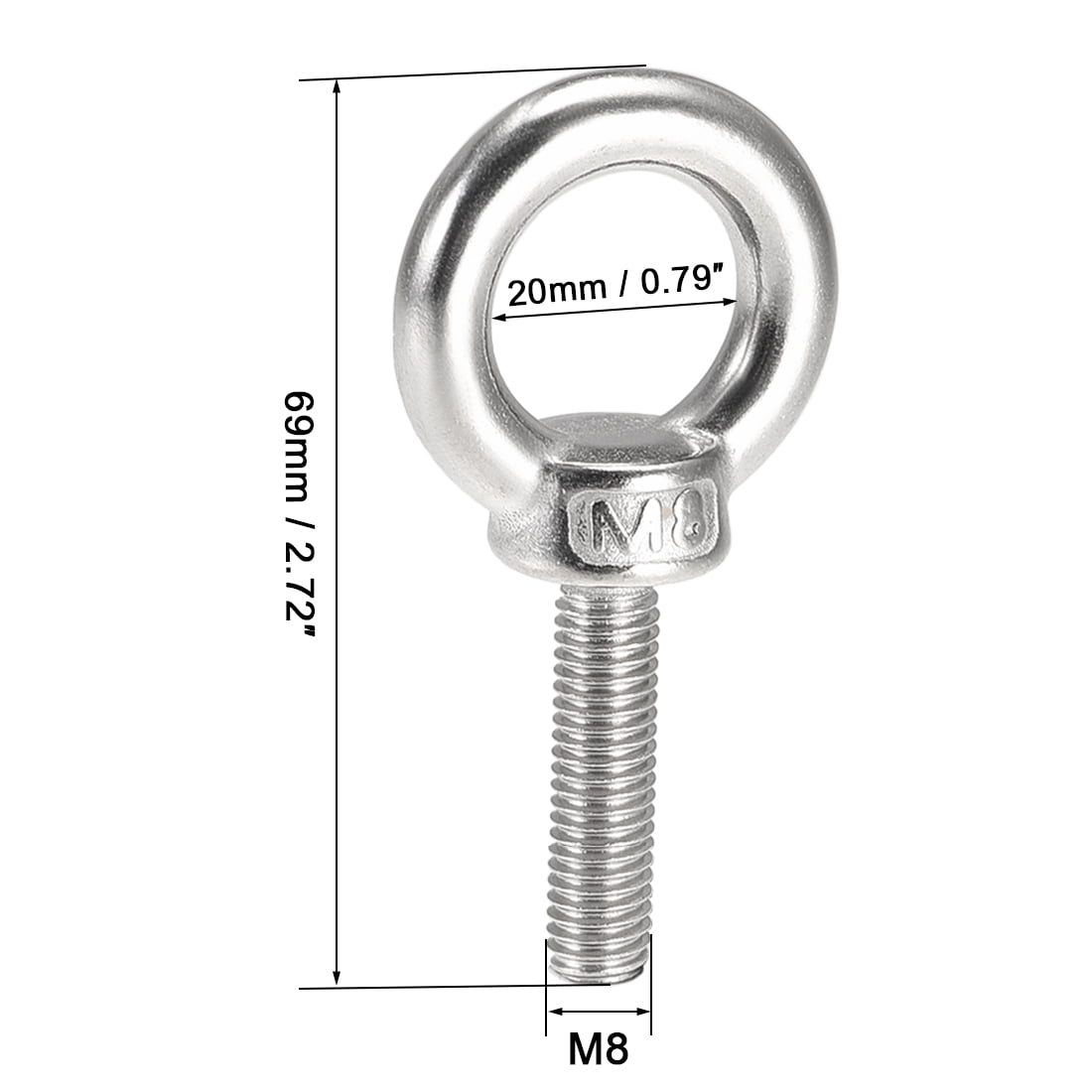 boeray 10pcs M8 Plum Blossom Shape Thumb Screw Nut Threaded Knurled Grip Knobs for Machinery Latche 