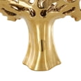 thumbnail image 4 of 15" x 16" Gold Ceramic Glossy Tree Sculpture with Abstract Cutouts, by DecMode, 4 of 9