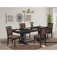 thumbnail image 4 of Luxe by East West Furniture 5 piece Kitchen Table Set consists of a Modern Dining Table and 4 Dining Chairs, 4 of 7