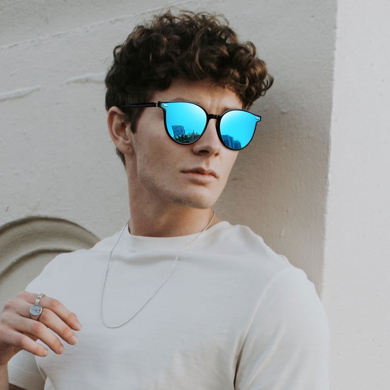 Joopin Vintage Round Polarized Sunglasses, TR90 Frame, UV400  display picture 3