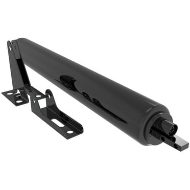 Brixwell Pneumatic Door Closer, Adjustable Speed, Extra Overload Spring, Black Finish