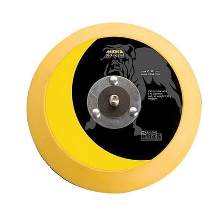 UPC: 0842028019356 | Mirka 106GM Grip Faced Back-Up Pad  6 in Dia  Hook and Loop Attachment