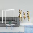 thumbnail image 2 of Mesita de noche de acrílico,Mesa auxiliar de acrílico transparente Mesa auxiliar transparente en capas,Escultura de figura,Estatua sentada Figura Escultura Adorno,Estatuas de conejos en, 2 of 8