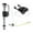 Black T4201, variant on TISHITA Toilet Fill Valve Toilet Tank Part Easy to Install Toilet Component Flush Valve Repair Set Water Inlet Valve for Toilet Tanks Black T4201
