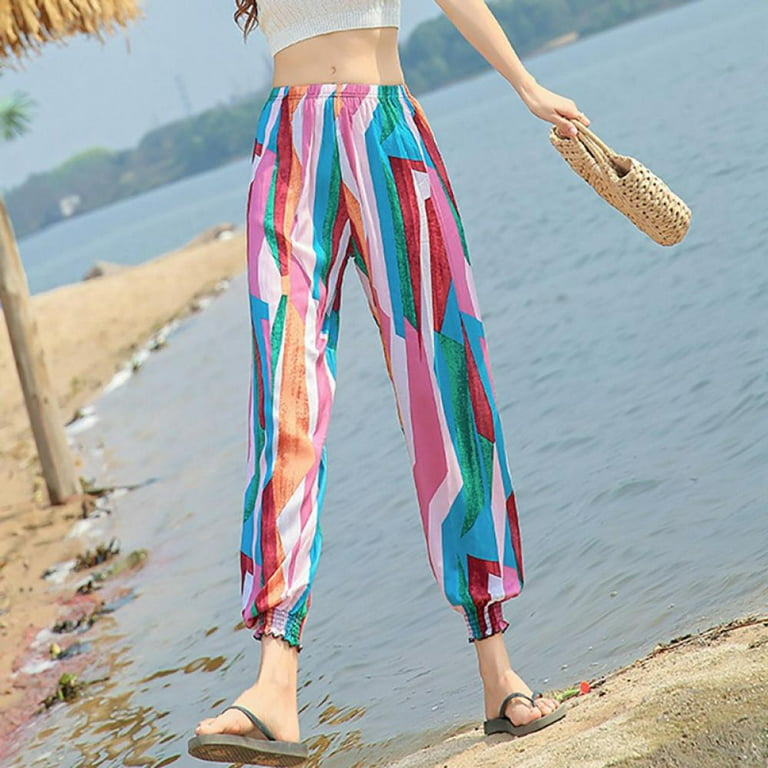 Boho Pants Harem Pants Yoga Trousers for Woman Bohemian Beach Pants