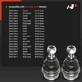 thumbnail image 2 of A-Premium 2 x Front Outer Lower Ball Joints, Compatible with Mercedes-Benz E500, S350, S430, S500, S55 AMG, S600, S65 AMG, SL500, SL55 AMG, SL550, SL600, SL63 AMG, SL65 AMG, CL500, CL55 AMG, CL600, 2 of 9