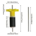 thumbnail image 5 of BQLZR Yellow 16mm Filter Impeller Bearing Micro Submersible Pump Rotor, 5 of 5