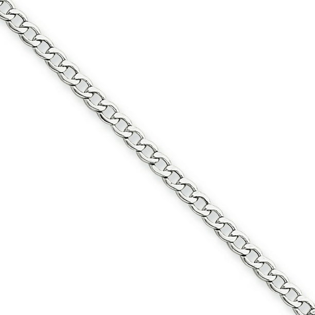 Kevin Jewelers 14k White Gold 10in 2.50mm Lightweight Curb Link