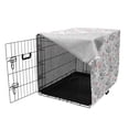 thumbnail image 3 of Ethnic Dog Crate Cover, Wall of China Folk Motif with Dragons and Local Men Culture Print, Easy to Use Pet Kennel Cover for Medium Large Dogs, 35" x 23" x 27", Dark Grey Red, by Ambesonne, 3 of 6