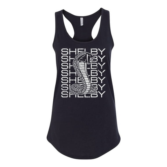 Wild Bobby Ford Shelby All-Over Cobra Women Racerback Tank Top