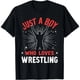 thumbnail image 1 of Solo Un Chico Que Ama La Lucha Libre, Los Chicos Y Los Niños, Playera De Niño Luchador, 1 of 7