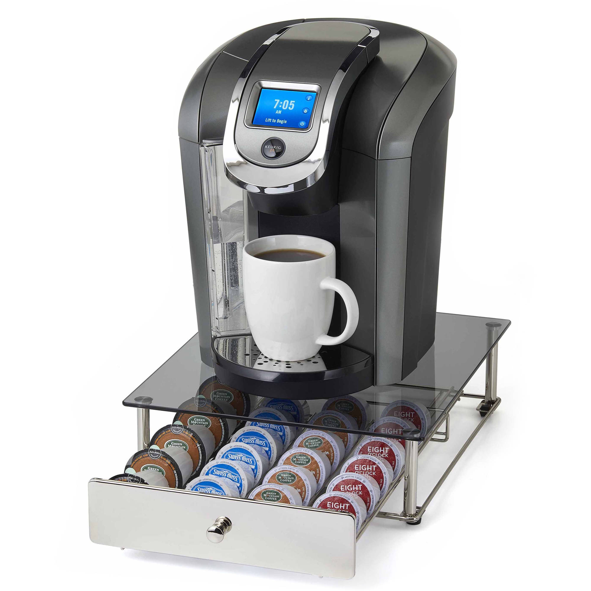 Keurig Approved Glass Storage Drawer For Keurig 2 0 Walmart Com