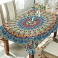 thumbnail image 3 of GZHJMY Boho Mandala Outdoor Tablecloth60x108In,Rectangle Table Cover Kitchen Dinner for Outdoor and Indoor Party Holiday Hotel BBQ-Machine Washable622 Home Decor, 3 of 7
