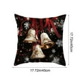 thumbnail image 3 of Christmas Pillow Cover Holiday Decoration Linen Throw Pillow Case for Sofa Couch Bed Living Room Seasonal Home Decor Festive Accent, 3 of 6