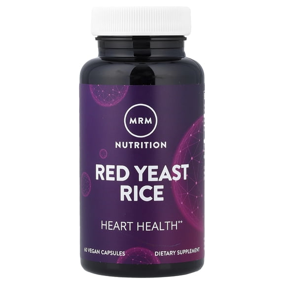 MRM Nutrition Red Yeast Rice, 1,200 mg, 60 Vegan Capsules (600 mg per Capsule)