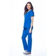 thumbnail image 3 of Dagacci Medical Uniform Women's Scrubs Set Stretch Ultra Soft Top and Pants, 3 of 6