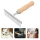 thumbnail image 5 of Cepillo para el pelo de mascotas con forma de rastrillo, peine deslanador con mango de madera, 5 of 8