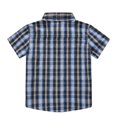 thumbnail image 5 of Coerni Boys Toddler Plaid Button Down Shirt Short Sleeve Lapel Neck Summer Casual Top Kids Baby Trendy Tees with Pocket Clothes, 5 of 5