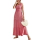 thumbnail image 1 of Vestido PRETTYGARDEN Maxi sin Mangas con Nudo y Hombro Descubierto M, 1 of 5