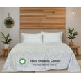 thumbnail image 4 of RUVANTI 100% Organic Cotton Sheets -Split King Sheet - 5 Piece Percale Weave Bedding, Crisp, Cooling & Breathable, Soft & Durable, 16" Deep Pocket, Hotel Quality Sábanas - Floral Rush, 4 of 7