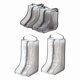 thumbnail image 1 of Bolsas de Almacenamiento PortáTiles para Botas Altas y Mujer, 2 Paquetes Altos + Cortos, Impermeables Viajes Uso Diario Gris, 1 of 5