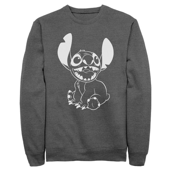 Mens Lilo & Stitch Negative Black and White Sweatshirt