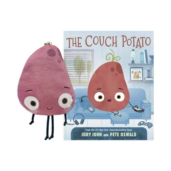 The Couch Potato 11" Plush & Hardcover Book Set