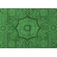thumbnail image 1 of Ahgly Company Indoor Rectangle Abstract Emerald Green Modern Area Rugs, 2' x 4', 1 of 4