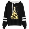 thumbnail image 1 of WILLBEST Sudaderas de Mujer Sudadera con Capucha con Cordón y Estampado Navideño Informal para Mujer 88 Chica​​, 1 of 3