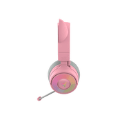 Razer Kraken Kitty V3 Pro Wireless RGB Kitty Headset for Gaming and Streaming, Quartz
