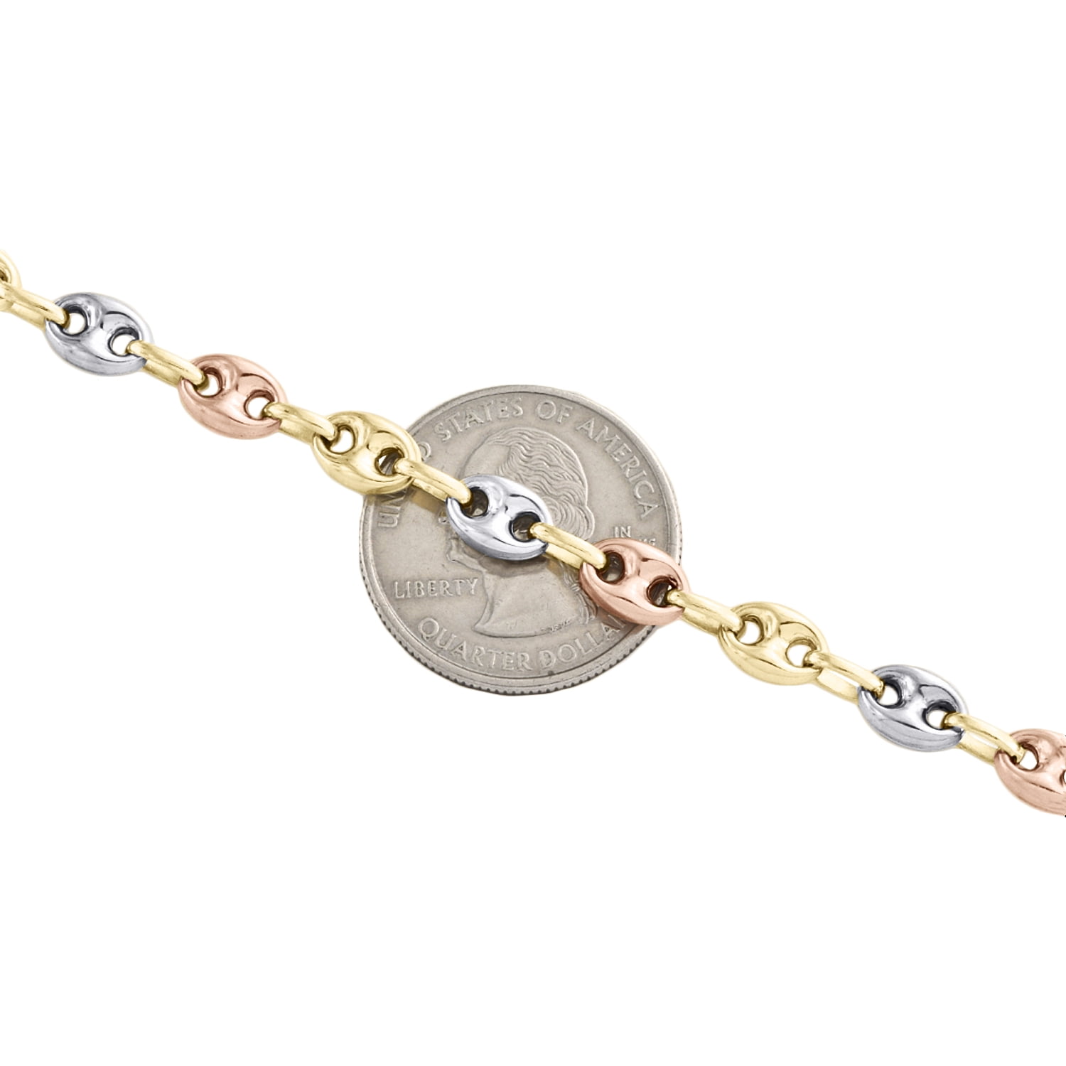 Tri color on sale gucci link chain