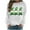 White, variant on St Patricks Day Women Summer Tops Long Sleeve Plus Size Green Shirts Crewneck Holiday Irish Themed Tee Shirts Holiday Pullover Tops
