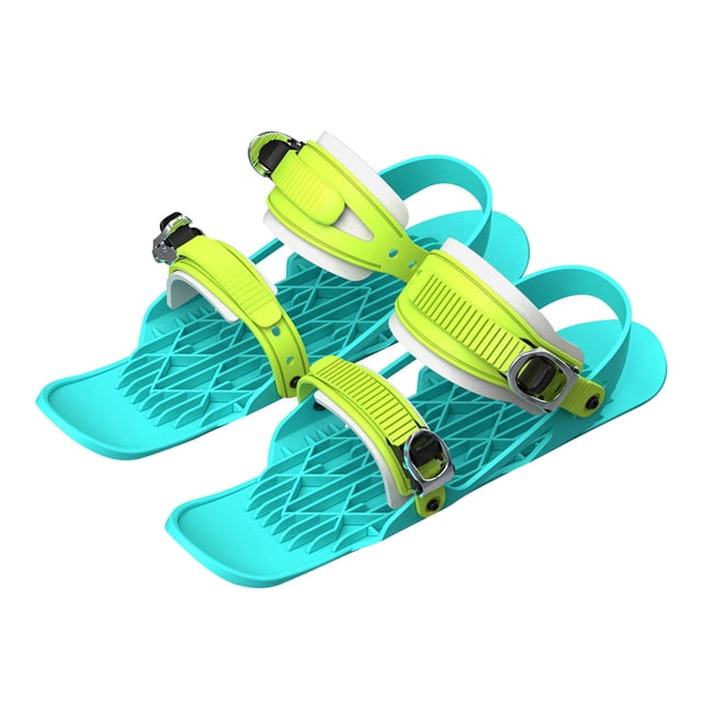 Xihbxyly Mini Trineo de Snowboard, Talón Mejorado de 180 Grados, Cómodo Compatible con Botas de Esquí, Bolsa de Regalo Portátil, Multiusos, Apto para Niños de 6 a 15 Años, Tamaño 39 X 11 Cm