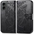 thumbnail image 2 of for Moto G 5G 2024 Case Wallet,Women Flip Cover with Butterfly Emboss PU Leather Stand Credit Card Holders Slots Wrist Strap Protective Phone Case for Motorola Moto G 5G 2024 (Black), 2 of 15