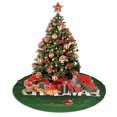 Christmas Tree Skirt with Tie Straps Colorful Carrot Tree Skirt with