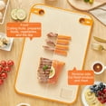 thumbnail image 3 of Plastic Cutting Board 1Pcs Orange Plastic Double-Sided Thickened Cutting Board with Skidproof Design and Built-in Grinding Area 16.54x11.42" JASKFLY, 3 of 8