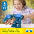 thumbnail image 3 of Imaginext Jurassic World Growl & Glow Baryonyx Dinosaur Toy with Lights Sounds & Chomping Action, 3 of 8