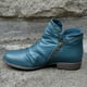 thumbnail image 4 of Zapatos de mujer Retro Color sólido Tacón bajo Cremallera Moda Botas cortas de cuero Wmkox8yii  shkj213, 4 of 5