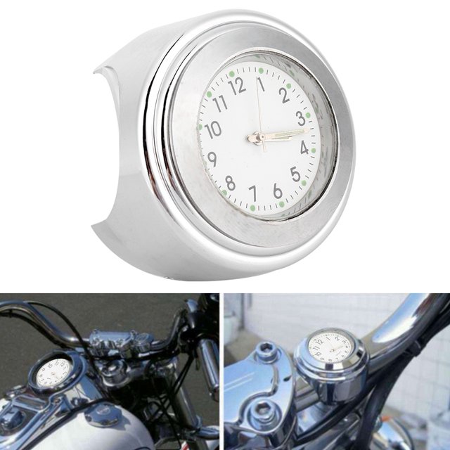 Motorcycle Dial Watch Quite Cool Fashionable Anti-Rust Motorcycle Clock High For Motorcycle 22-25mm Handlebars