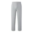 thumbnail image 4 of HOWPAY Sweatpants Women Baggy Straight Leg Solid Color Lounge Pants Fall Outfits Athletic Joggers with Pockets Drawstring Workout Sweat Pants Silver XL, 4 of 7