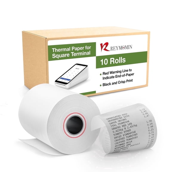 Receipt Paper Roll for Square Terminal Credit Card Machine -10 rolls
